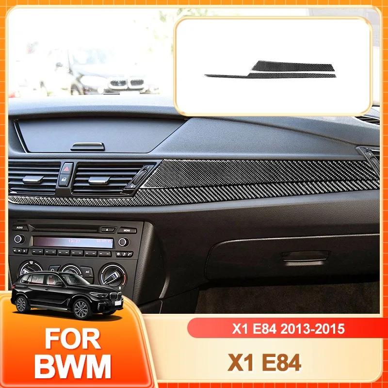

Glasses Holder Hot For BMW X1 E84 2013 2014 2015 Dashboard Panel Decoration Trim Cover Decal Carbon Fiber Car Interior Mouldi