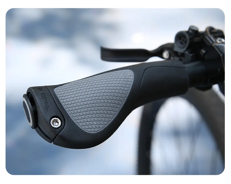 ERGON Fahrradgriffe aus Gummi, MTB-Griffe mit Klemmhalterung, Ergonomisch, Rutschfest, Stoßdämpfend, Lock-On-Enden, Mountainbike-Griffe – Detail 21