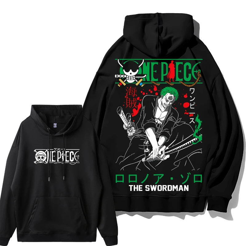 

Периферийные устройства для мужчин второго дня ONE PIECE ONE PIECE Соломенная шляпа Луффи Трендовый повседневный свитер с капюшоном большого размера