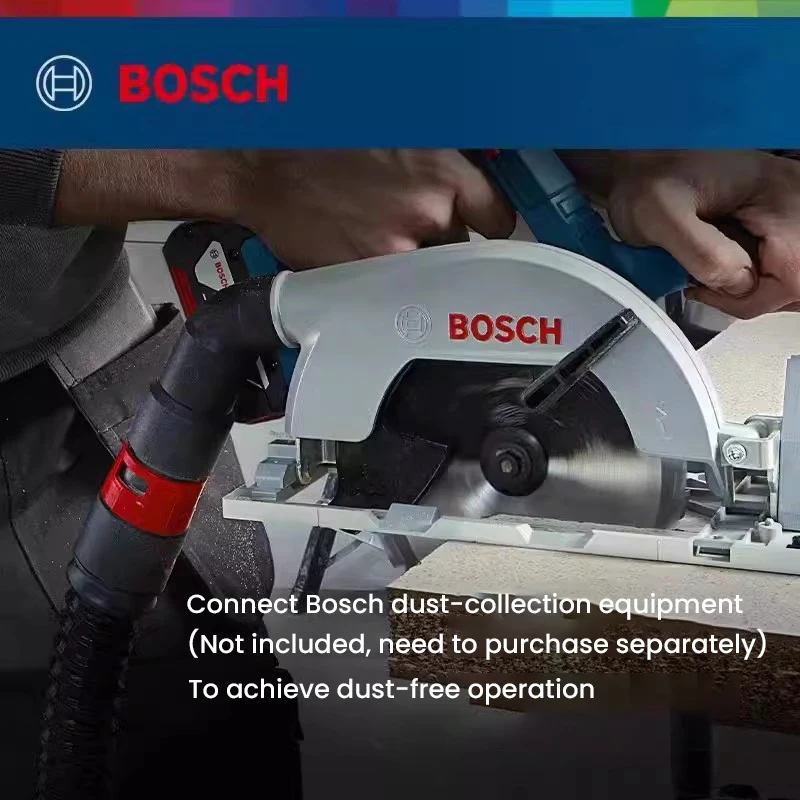 Bosch BS-GKS Cordless Electric Circular Saw 5000rpm Brushless Motor Tilt/Vertical Cuting Machine Portable Metal Wood Cutting Saw