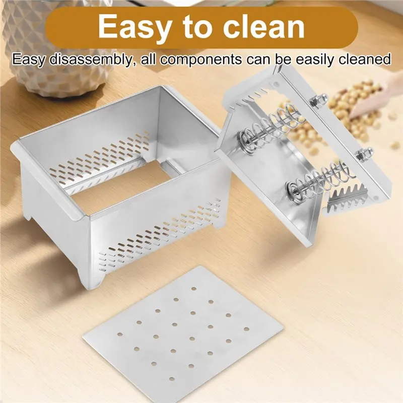 IALJ-فاصل مصل الفولاذ المقاوم للصدأ أداة صنع جبن التوفو مع قماش مرشح لصانع لوحة المطبخ لتقوم بها بنفسك قالب جبن التوفو