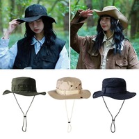 Portable Anti-UV Fishing Cap Breathable Quick-drying Bucket Hat Foldable Wide Brim Sun Hat Men Women