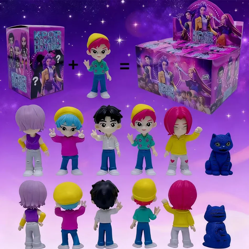 2025 NEW Anime KPop Devil Hunter Doll Vinyl Toy Rumi Mira Zoi Character Vinyl Mask Blind Box Ornament Toy Christmas Gift