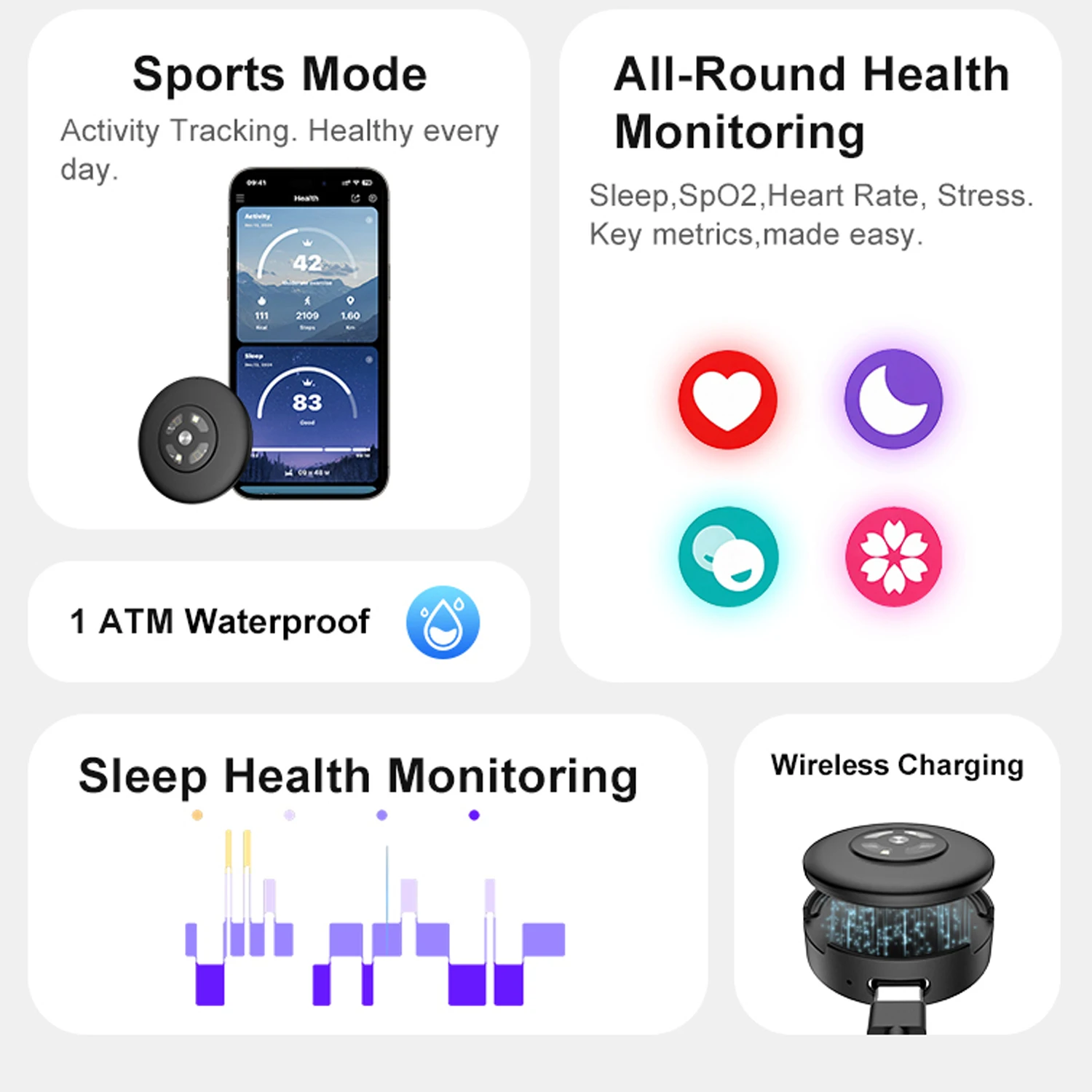 Slimme AI-gezondheidsplaatjes, - Smartwatch Health Watches recensie en prijs