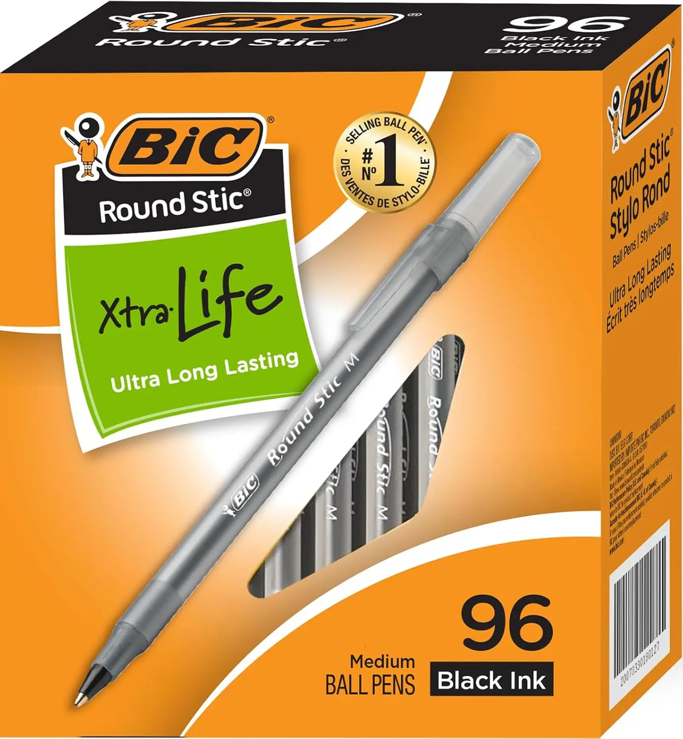 

Ballpoint Pens Medium Point 1.0mm, Ultra Long Lasting Black Ink, 96 Pack for Office School Supplies