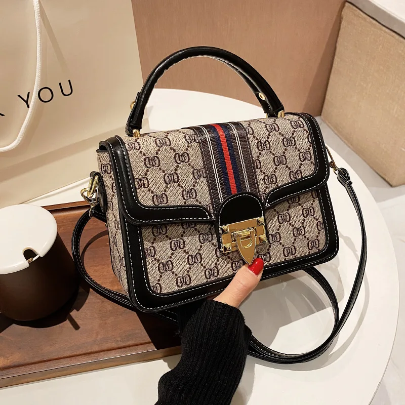 Premium bag women's bag shoulder bag light luxury fashion atmosphere women's bag small square bag tide