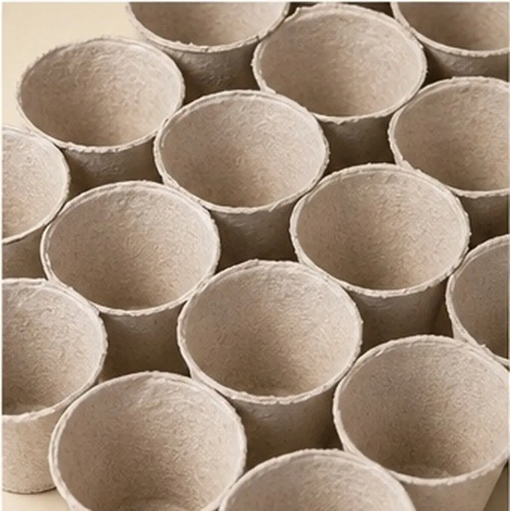 40Pcs Nursery Cups Biodegradable Paper Pots Cultivation Cups Garden Seedlings Plant Starters Vegetables Flowers Decoration