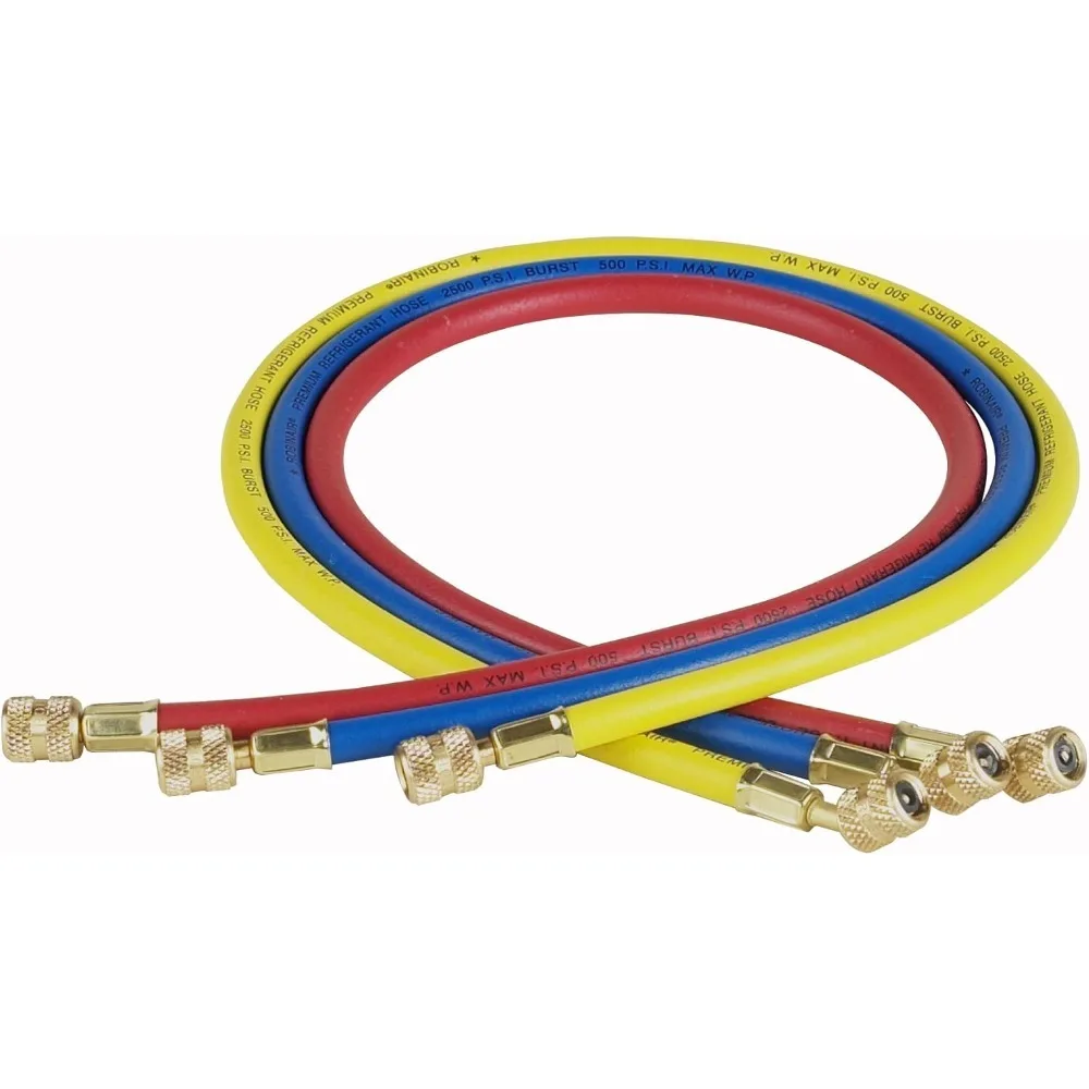

Набор стандартных воздушных шлангов 1/4 дюйма с фитингами, 36 дюймов, 3 шт., разноцветный