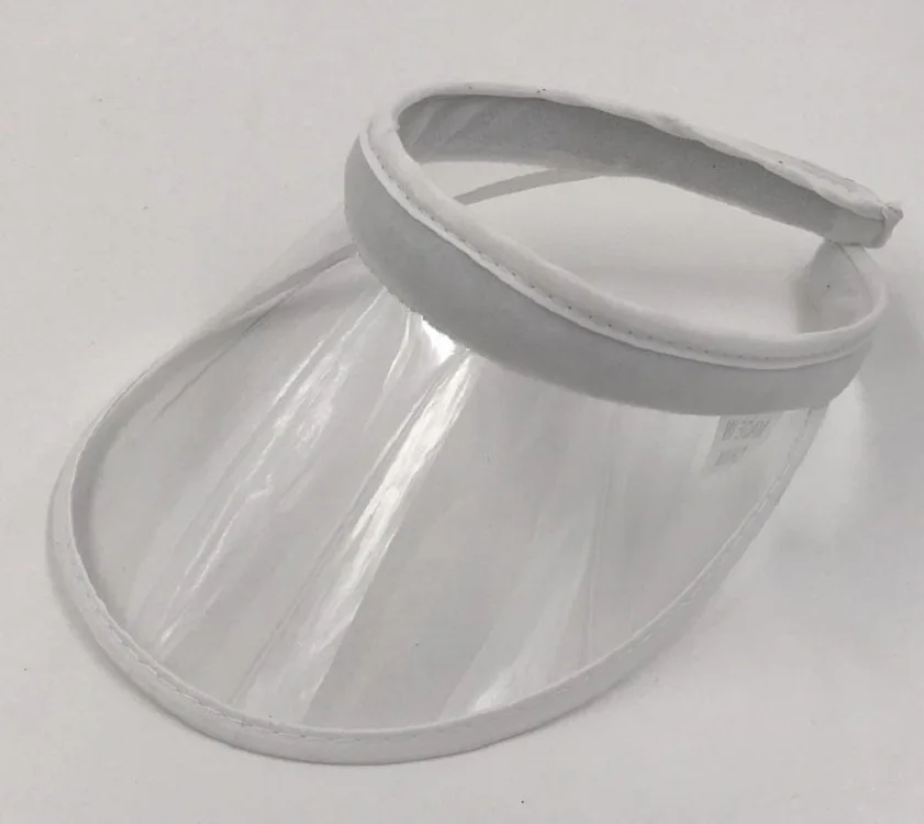 Modische Sommer-Outdoor-Sport-Sonnenschutzkappe Unisex Transparenter Plastik-Visor-Hut Bonbonfarbener PVC-Sonnenschutzhut UV-Schutzhut – Detail 13