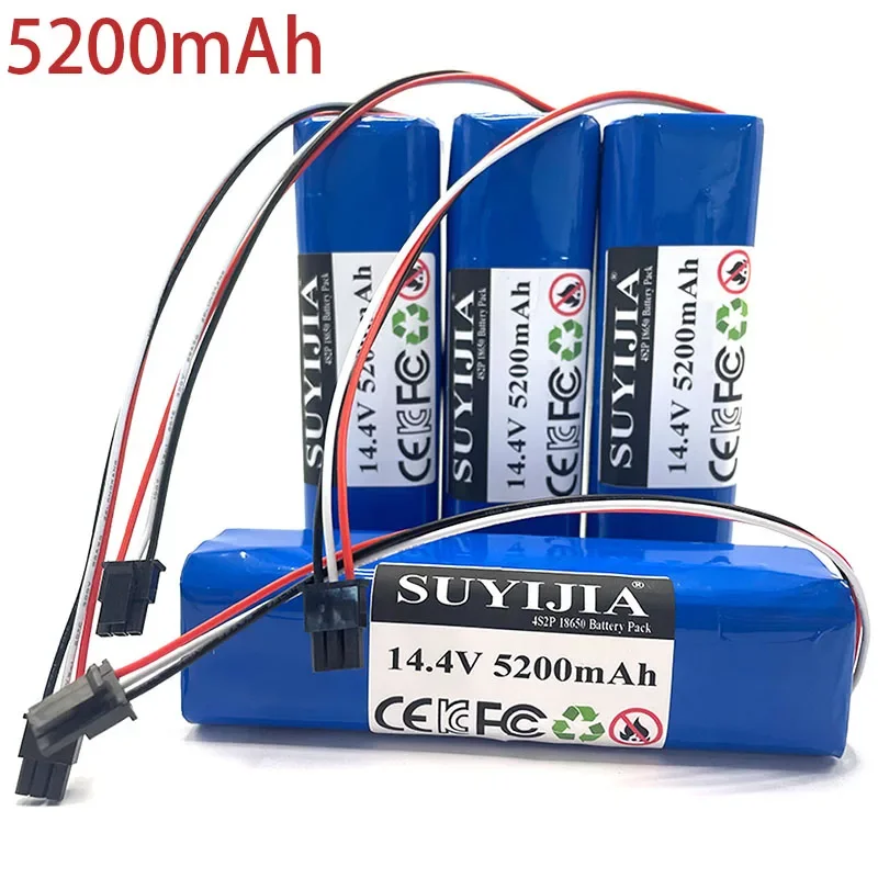 New 14.4V 18650 5200mAh Rechargeable Li-ion Battery for Neabot Q11 Robotic Vacuum Cleaner Replacement Accessories