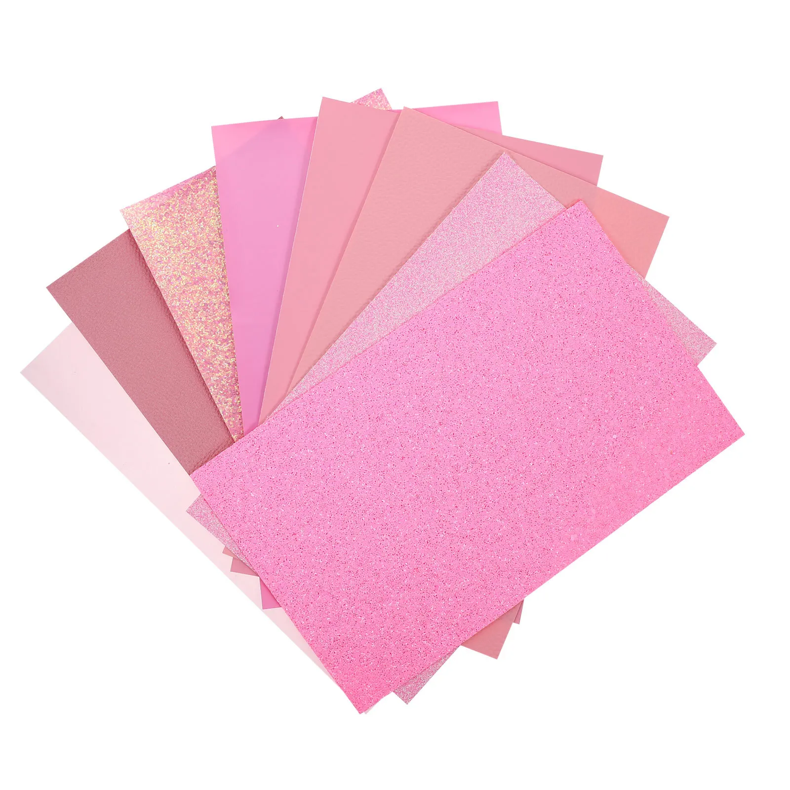 

8 Sheets Solid Color Artificial Pink Fabric DIY Home Decoration Bags Cushions Handicraft Sewing Material