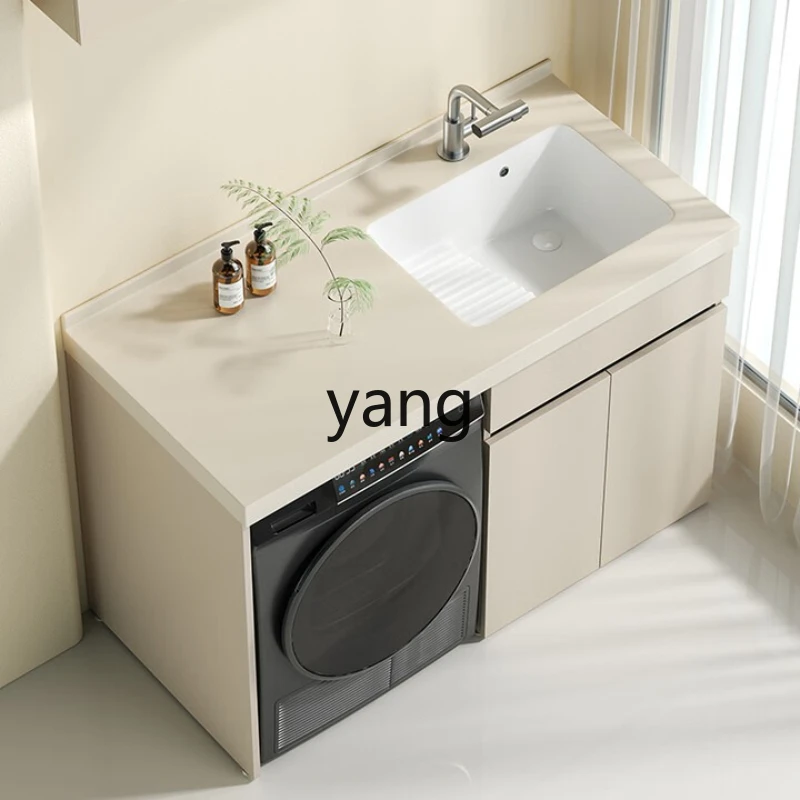 

Бесшовная керамическая интегрированная раковина CX из каменной плиты с комбинированным шкафом для стирки