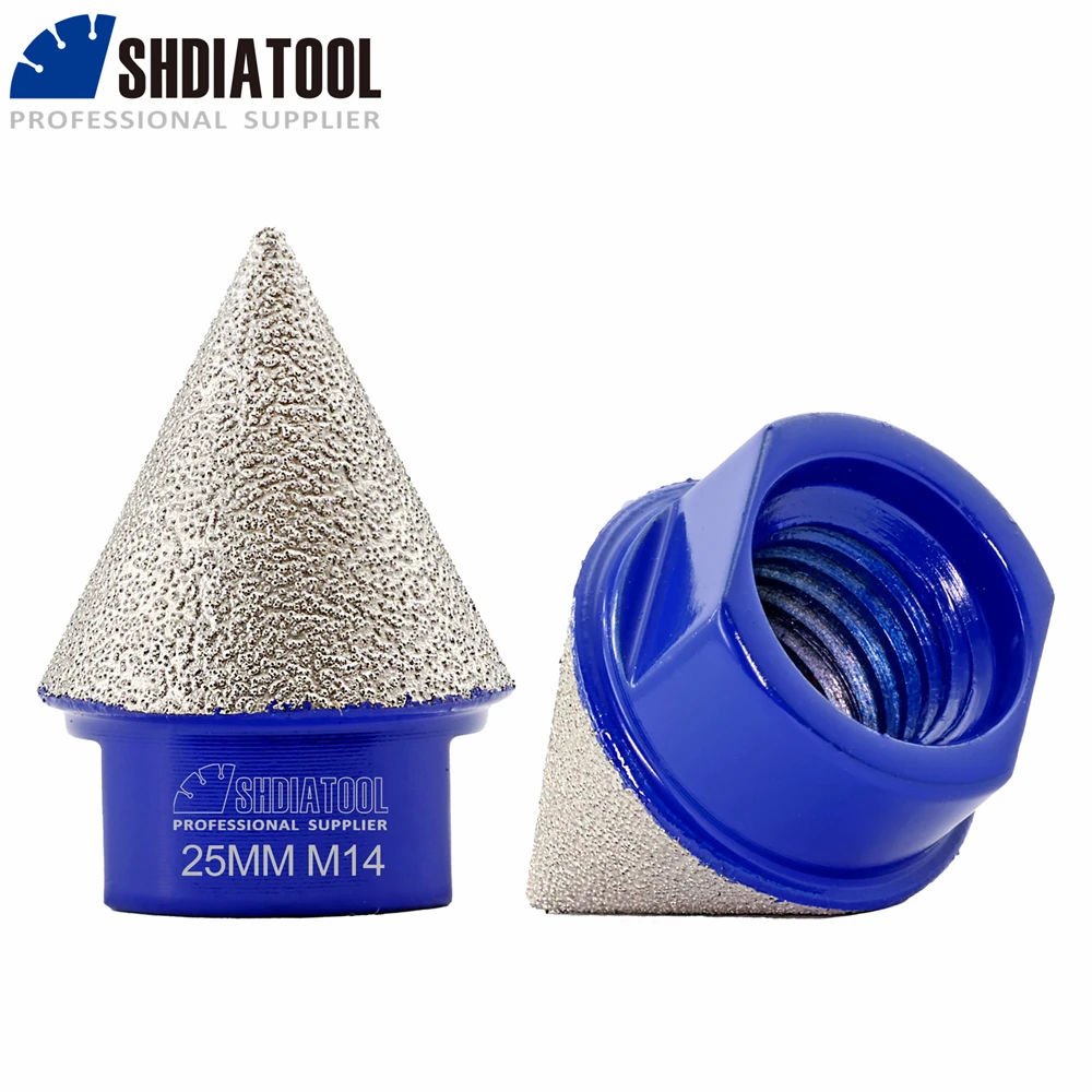 SHDIATOOL 1pc 20-75mm Diamond Chamfer Drilling Crown Milling Tile Granite Porcelain Stone Ceramic Angle Grinder Hole Saw Opener