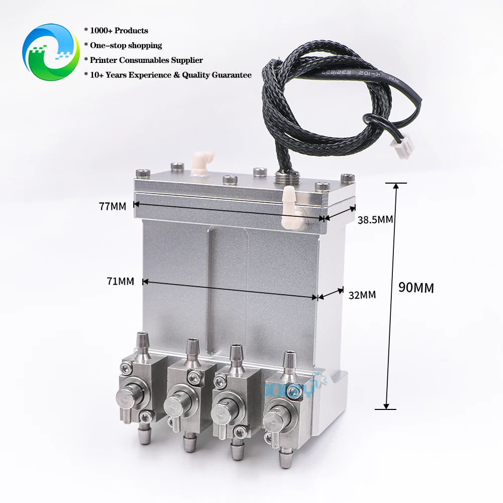 

UV Machine Metal Negative Pressure Sub Tank with 4 Valves Allwin KINGT Maxcan Metal Ink Cartridge