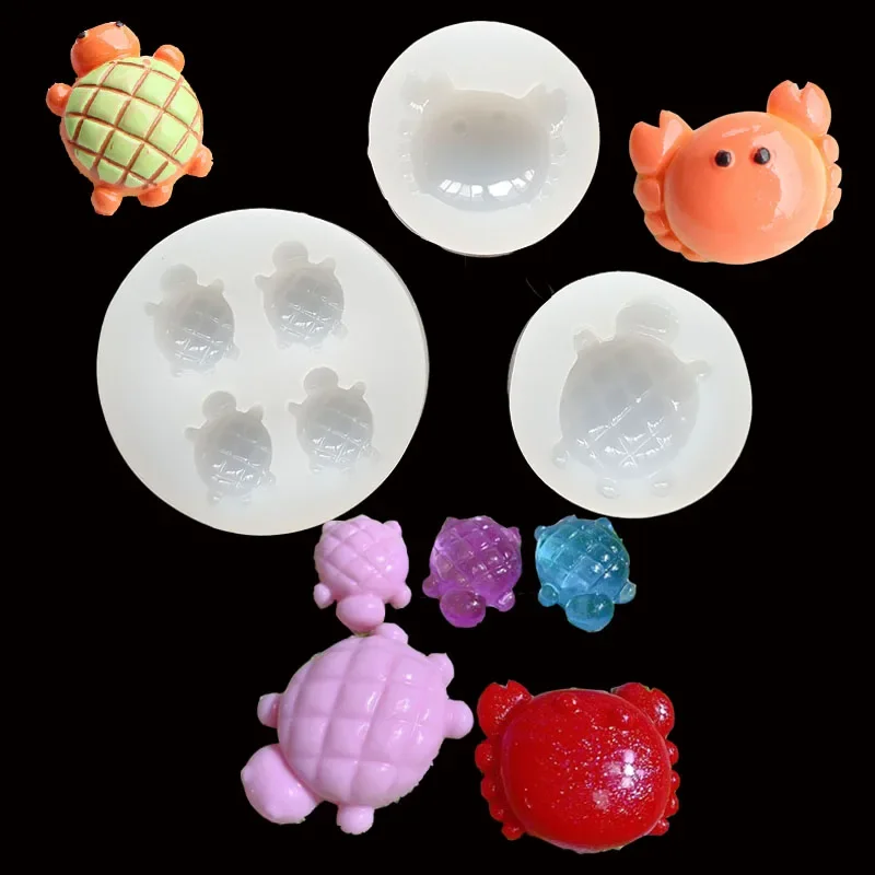 HandmadeDIY Epoxy Resin Mold Silicone Molds Turtle Crab Shaped Moulds Jewelry Tool Jewelry Accessories