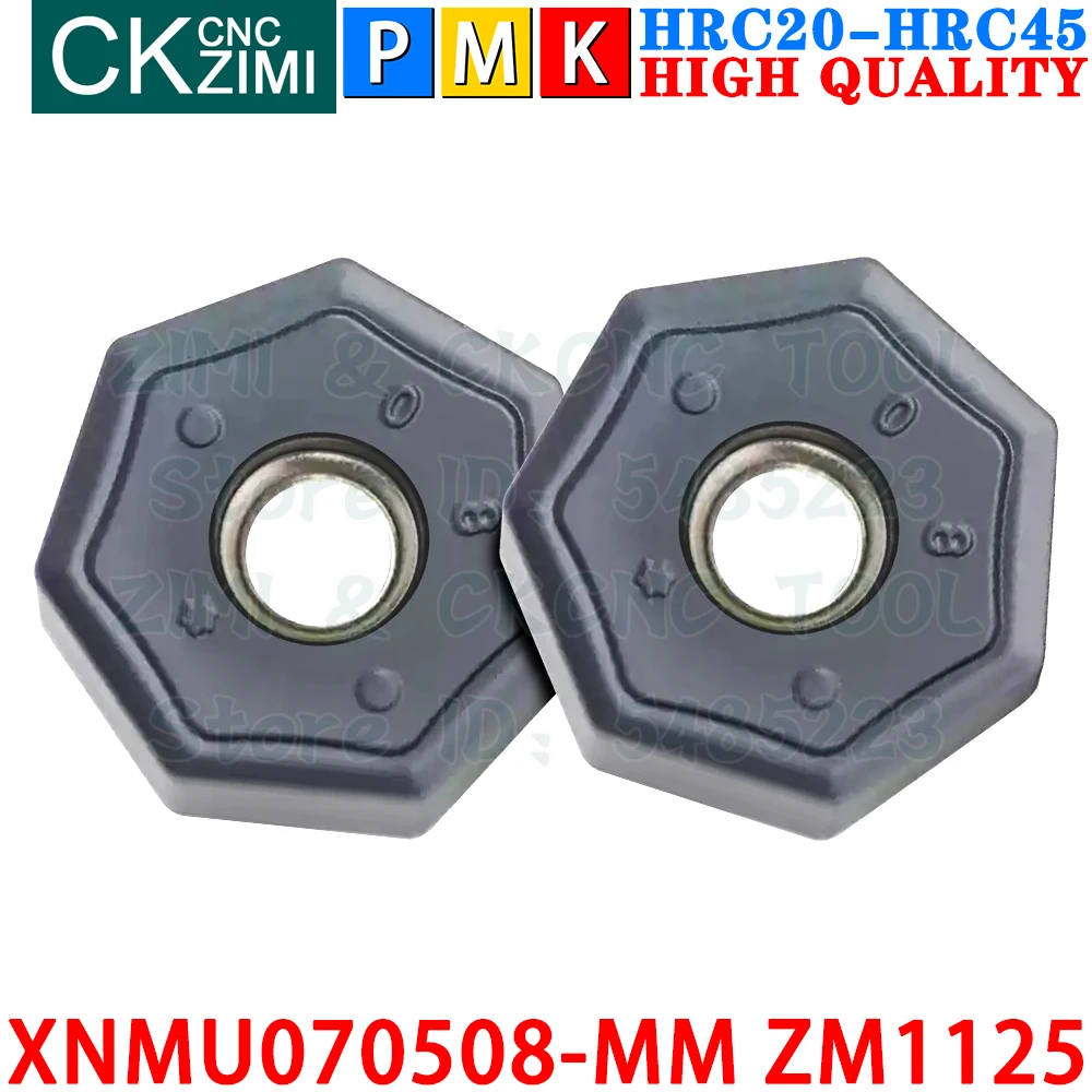 XNMU070508-MM ZM1125 XNMU 070508 MM ZM1125 Insertos de carburo insertos de fresado de alimentación rápida, herramienta de fresado de torno de metal TFM45 XNMU0705 XNMU 0705 CNC para cortador de fresado frontal