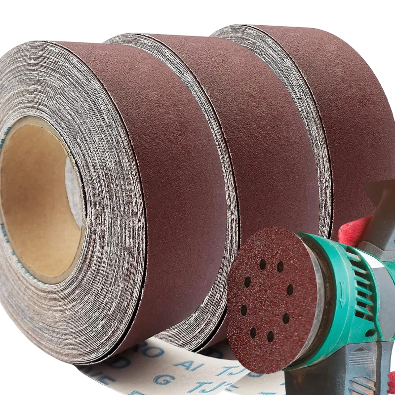 Flexible Emery Sandpaper Cloth Roll Continuous Sandpaper Abrasive Sheets Woodwork Metal Polish Car Detailing Sanding Hand Tools