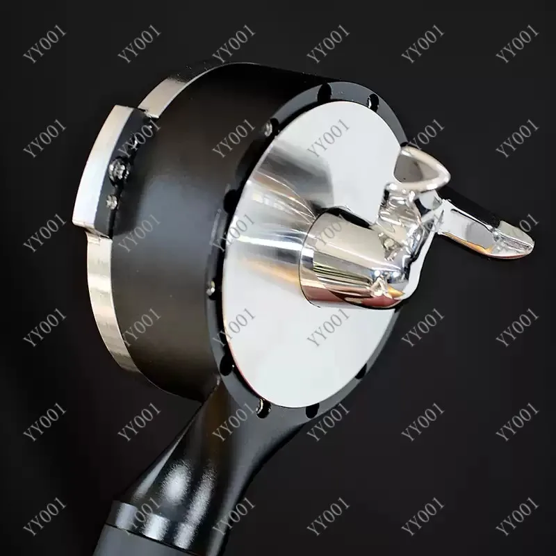 1pcs  V2 bottomless flat coffee machine handle transformable  gold coin double mouth