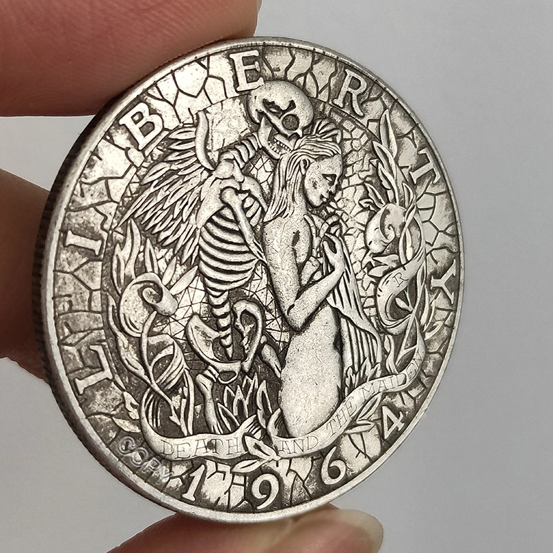 US 1964 Love Devil Wanderer Coin, Hobo Collection Medal, Replica original collection coin, old money,Christmas supplies gift