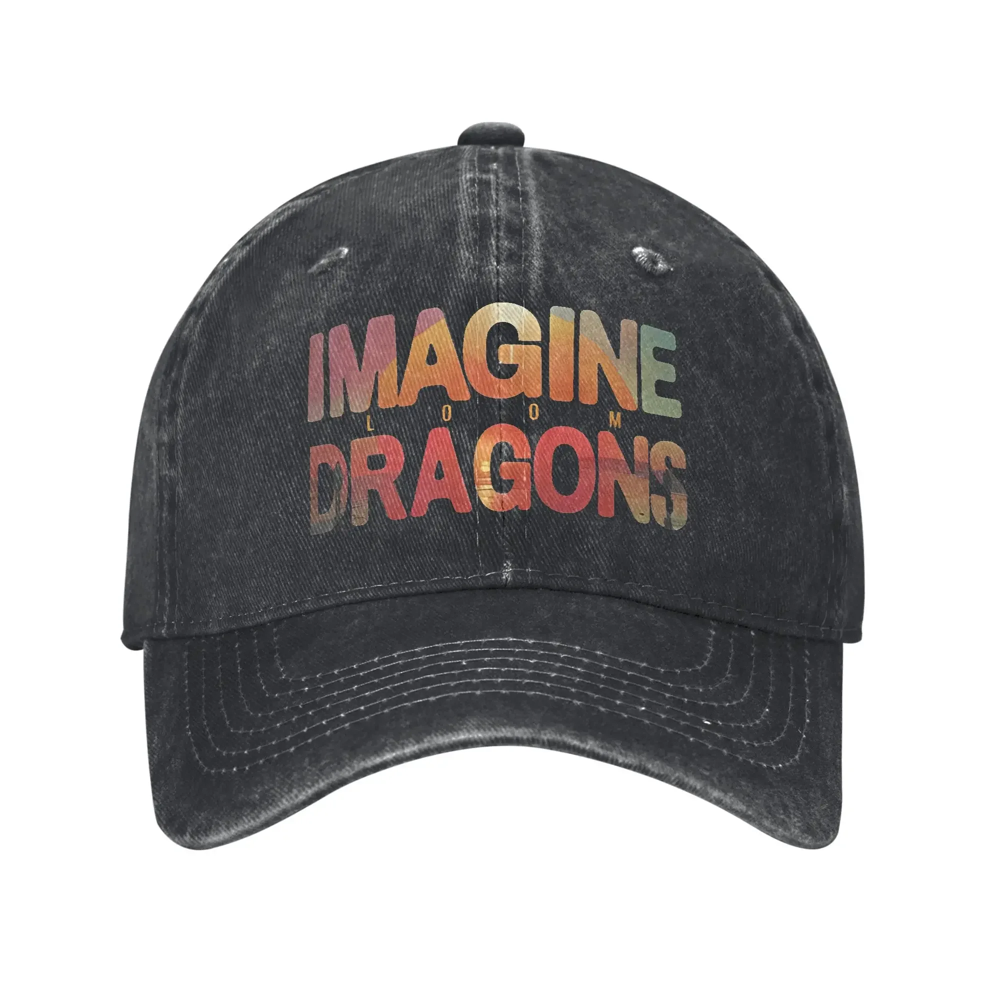

Imagine Dragons Loom Album Baseball Caps Band Music Distressed Denim Classic Outdoor All Seasons Travel Adjustable Snapback Hat