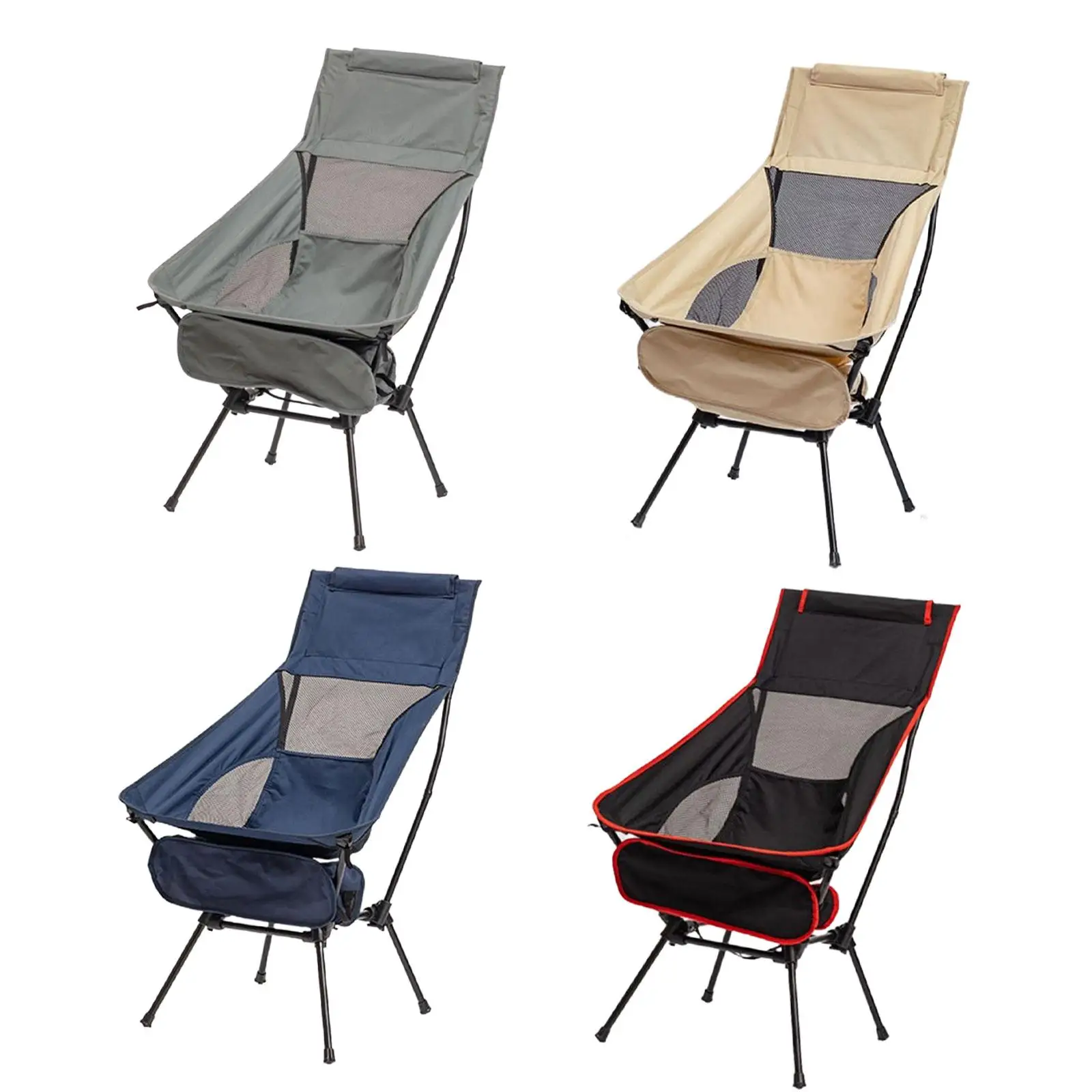 Folding Camping Chair Telescopic Stool High Back Supplies Hammock Furniture