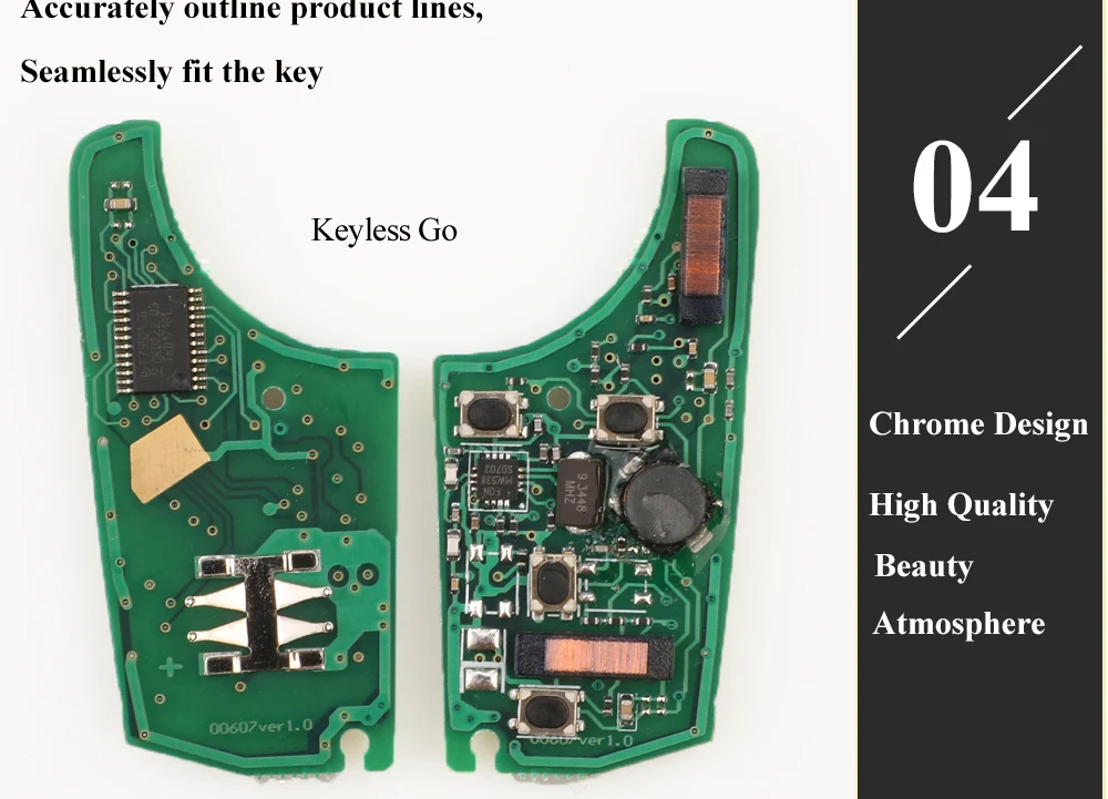 Jingyuqin 315/433MHz ID46 KeylessGo Smart-Remote Schlüssel für Chevrolet Cruze Aveo Orlando Trax Lacrosse Encore Regal Verano 2/3/4/5B – Detail 9
