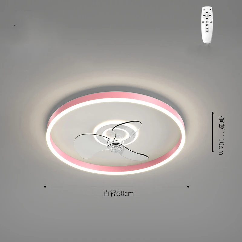 2023 New Modern Simple and Luxury Bedroom Lighting Ceiling Fan Light Restaurant High Wind Silent Ceiling Light with Fan