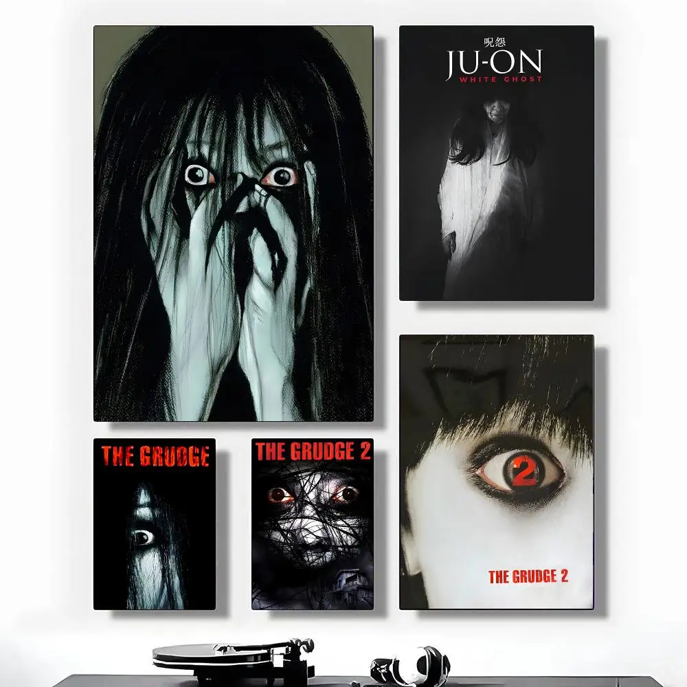 Horror Film Ju On The Grudge Poster HD Waterproof Self-Adhesive Wall Art – Multi-Scene Use Top Gift Pick