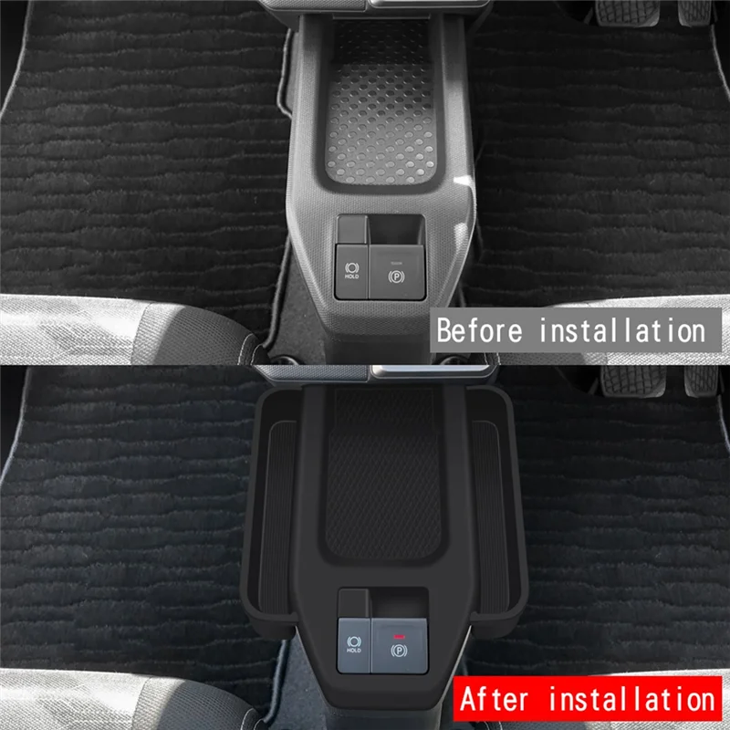 A75F-Car صندوق تخزين وحدة التحكم المركزية صندوق تخزين من السيليكون لدايهاتسو تافت 2024 اكسسوارات السيارات الداخلية