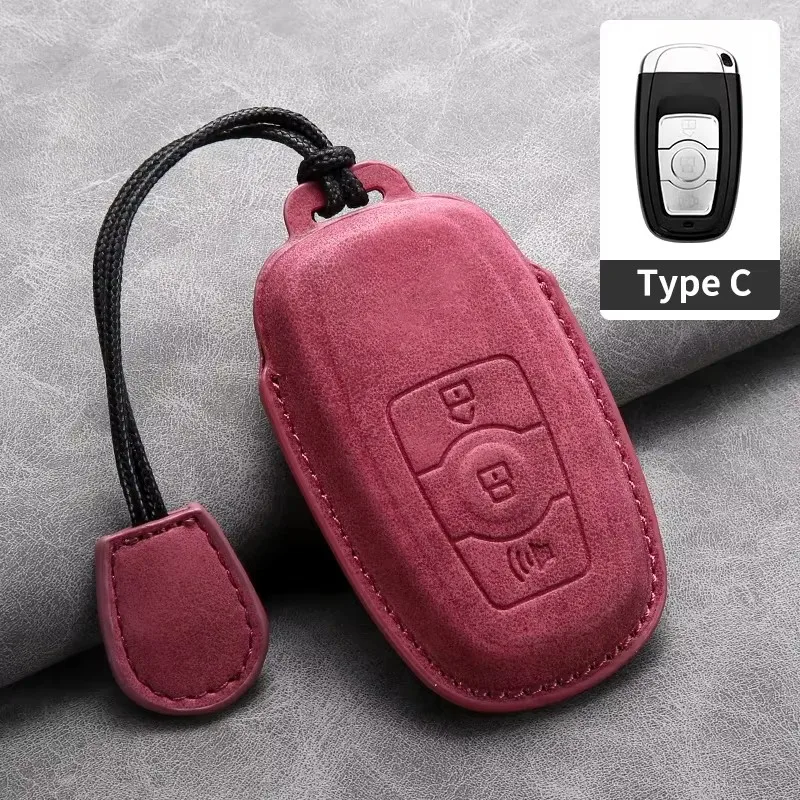 Leather Car Key Case Protector Cover For Great Wall Haval/Hover H6 H7 H8 H4 H9 F5 F7 H2S H3 H5 M6 Dargo B07 A07 Key Keychain