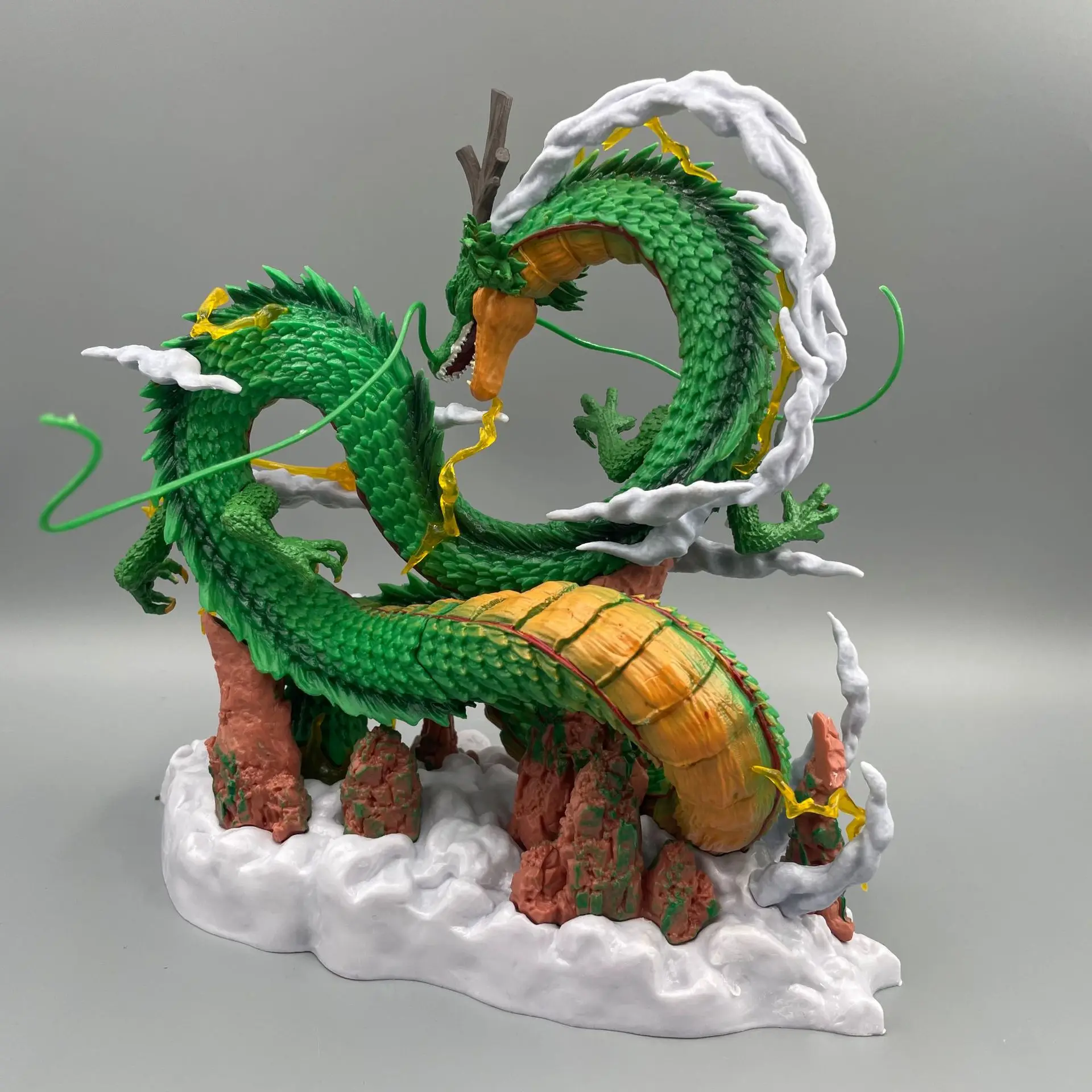 24cm Dragon Ball Anime Figure Shenron Figure Goku And Shenron Figurine Model Pvc Statue Doll Collection Room Toy Gifts view 5