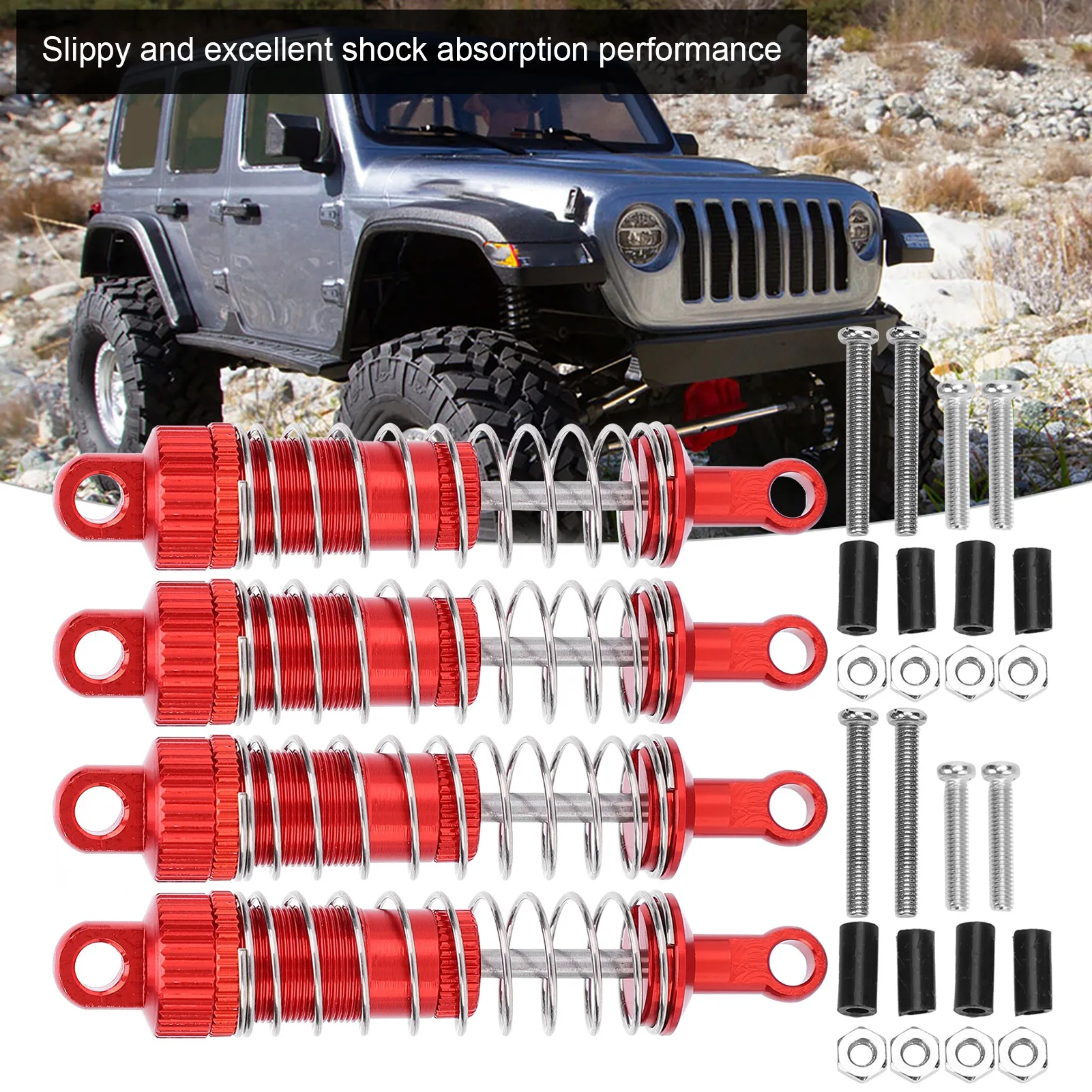 /Set Shock Absorbers Aluminum Alloy Spring Damper Accessory for MN 1/12 D90 RC Car RC Accessory RC Damper RC Shock Absorbers