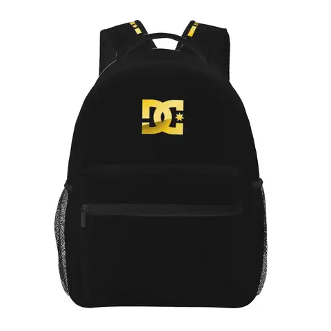 DC Shoe Co Logo Star Pattern Backpacks Boys Girls Bookbag Children School Bags Cartoon Rucksack Shoulder Bag Large Capacity