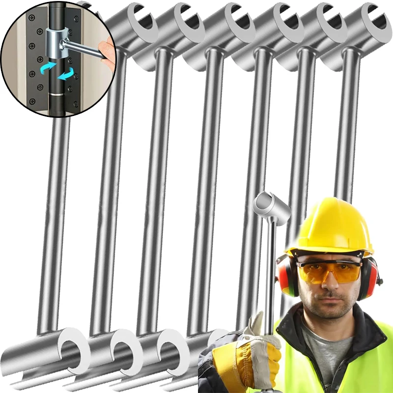 1/2 шт. ключ для регулировки зазора петли, двусторонний ключ для ремонта дверных петель для круглого болта, трудосберегающие инструменты для ремонта дверных петель