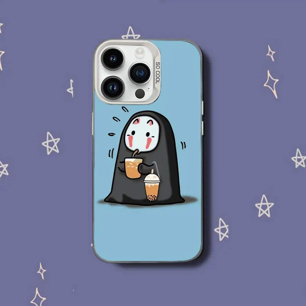 Чехол для телефона C-Cartoon H-Hayao Miyazaki для iPhone 17,16,15,14,13,12,11,Pro,XS,Max,Plus,Mini,SE White Candy Matte Shockproof Cover