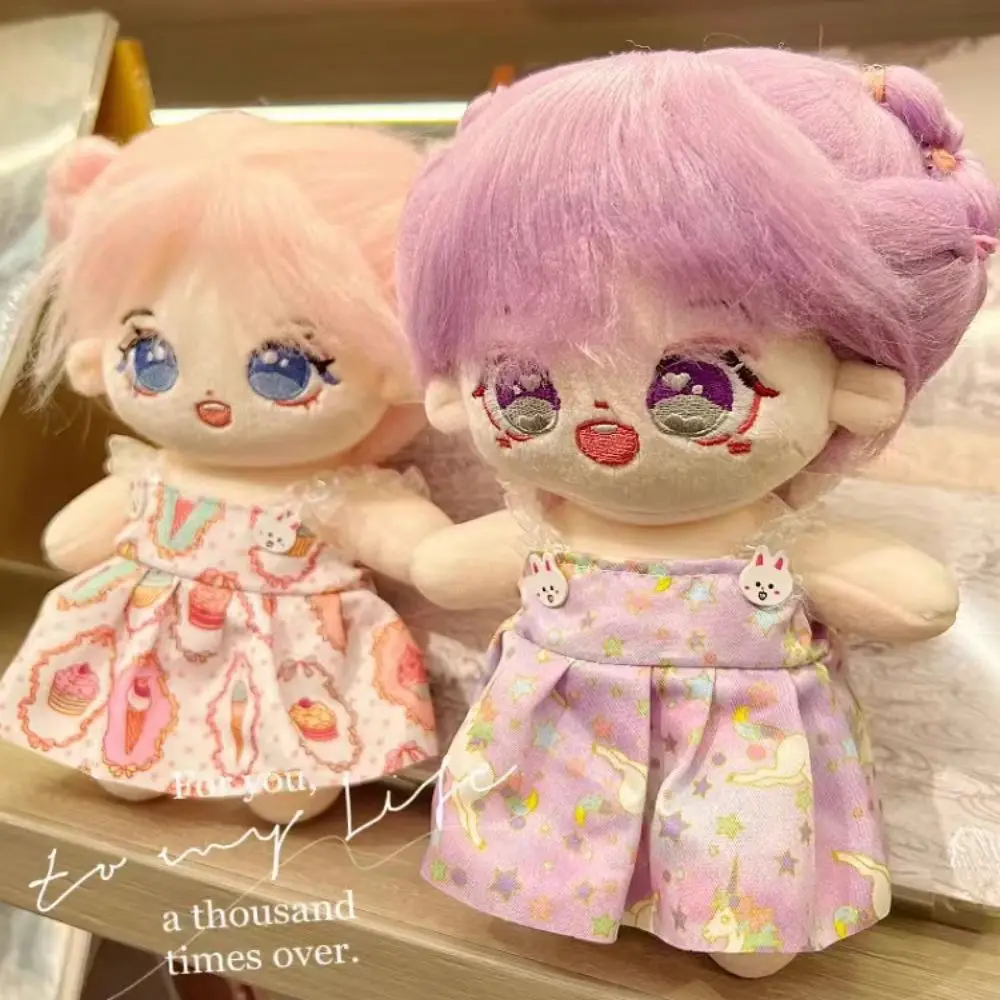 DIY ドレスアップスリップドレス 20 センチメートル綿人形ドレスクマの花綿人形の服甘い子鹿ぬいぐるみ服人形アクセサリー