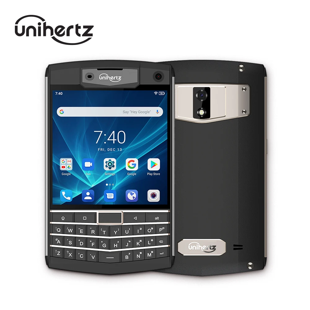 Unihertz Titan-Smartphone QWERTY robuste, téléphone portable, Android 10, 6 Go, 128 Go, débloqué, noir