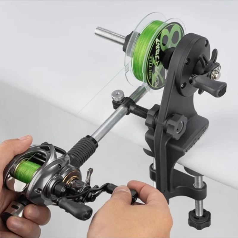 Carretel elétrico para carretéis giratórios Baitcaster - Máquina de enrolamento de linha portátil com enrolamento rápido e anti-emaranhado