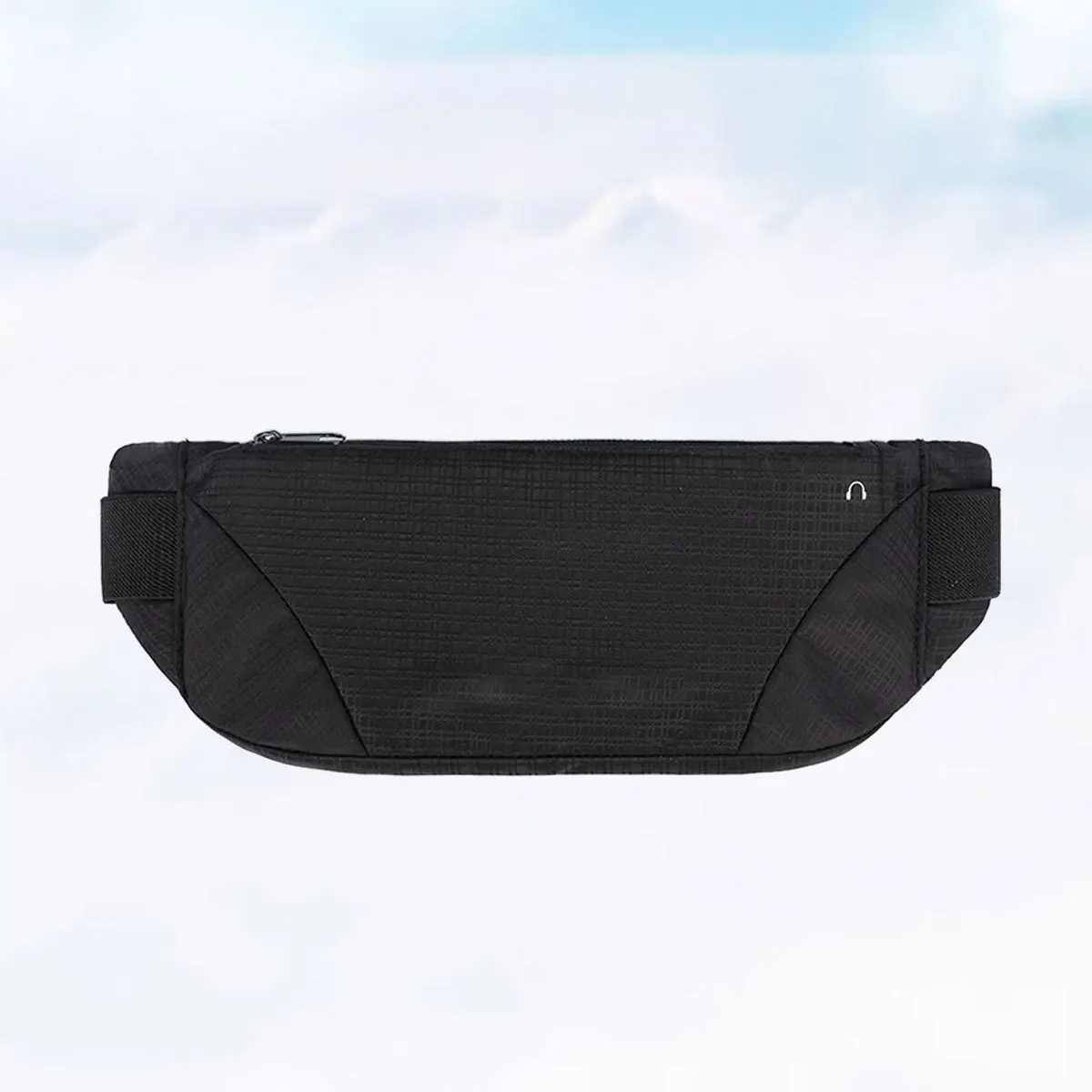 Running Waist Bag Outdoor Lightweight Grey High Capacity Pack for Travel Hiking Casual Use with Headphone Hole and Waterproof