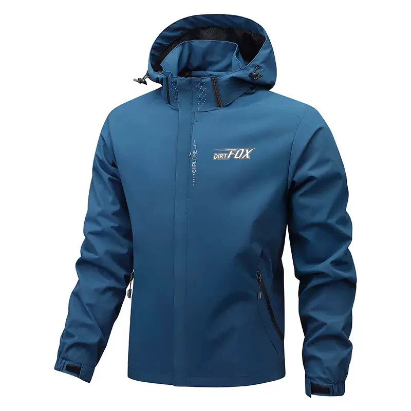 DIRTFOX Waterproof Jacket Man Autumn Cycling Hooded Coat Road Bicycle Racing Bike Windbreaker MTB Running Fitness Jackets 2026