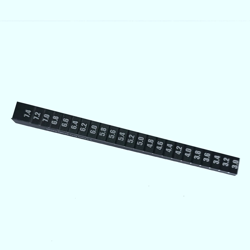 Ruler Metal Measuring Tools 2-in-1 Vehicle Height Gauge Bottom Stop Ruler for 1/10 RC Touring Car Drift Car