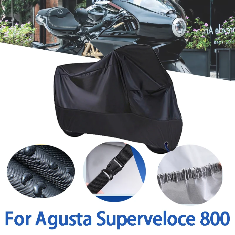 

Motorcycle Full Covers For Agusta Superveloce 800 Car Outdoors Sun Protection Dust No Ear Thickened Oxford Clothcover Accessorie