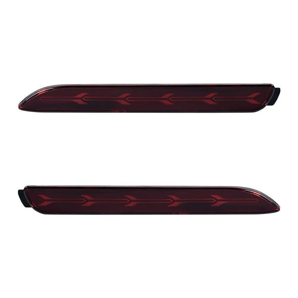 

1Pair Car Rear Bumper Reflector Light Red Led Turn Signal Brake Lamp For Toyota For Venza 2009-2015 For Lexus 7 1/4\" Fog Lights