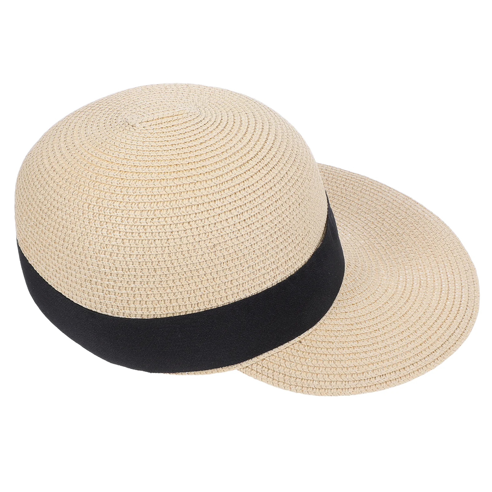 

Hand Woven Sun Hat: Foldable Summer Beach UV Protection Cap Travel Visor Caps Travel Beach Baseball Hat for Outdoor Activities S