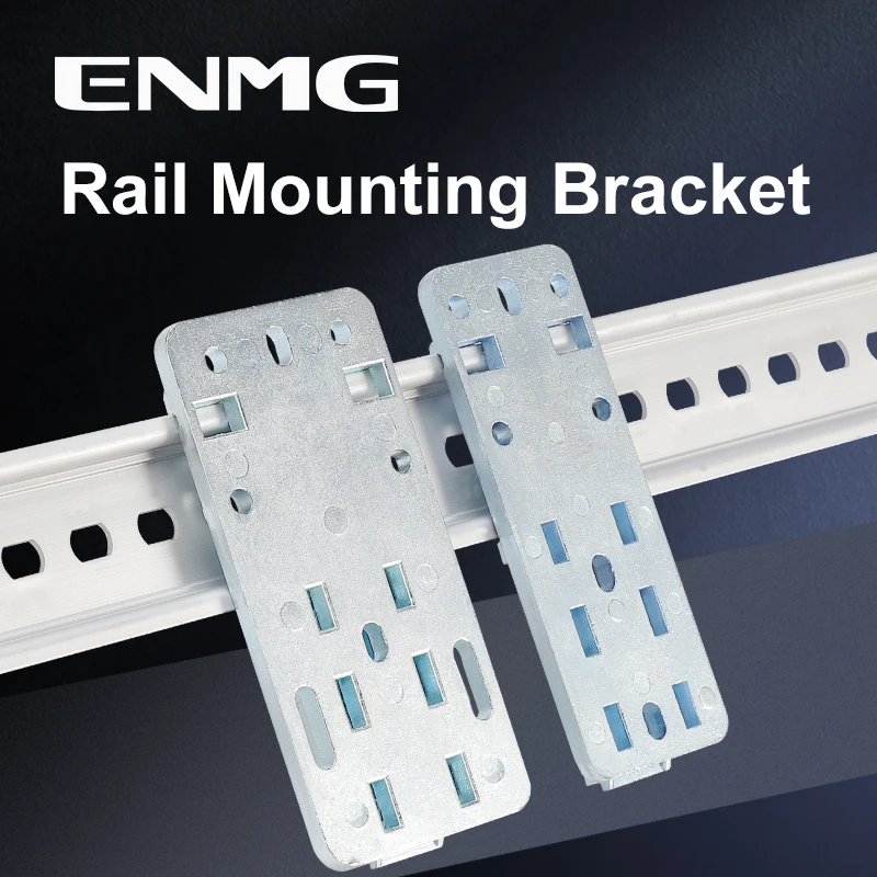 ENMG Heavy Duty Rail ClipHS-X35 Standard DIN35mm Electrical Component Mounting Bracket Cast Zinc Alloy Cast ZincAlloy large long