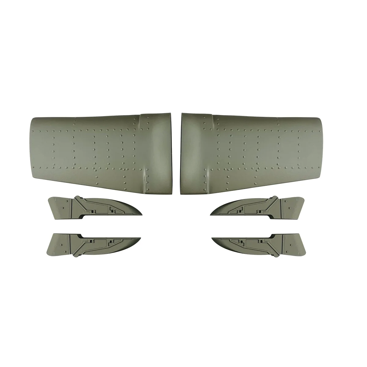 Roban 500 Size AH-64 Fuselage Spare Parts - Nose Cover Window Tail Landing Gear Wood Spacers Replacement