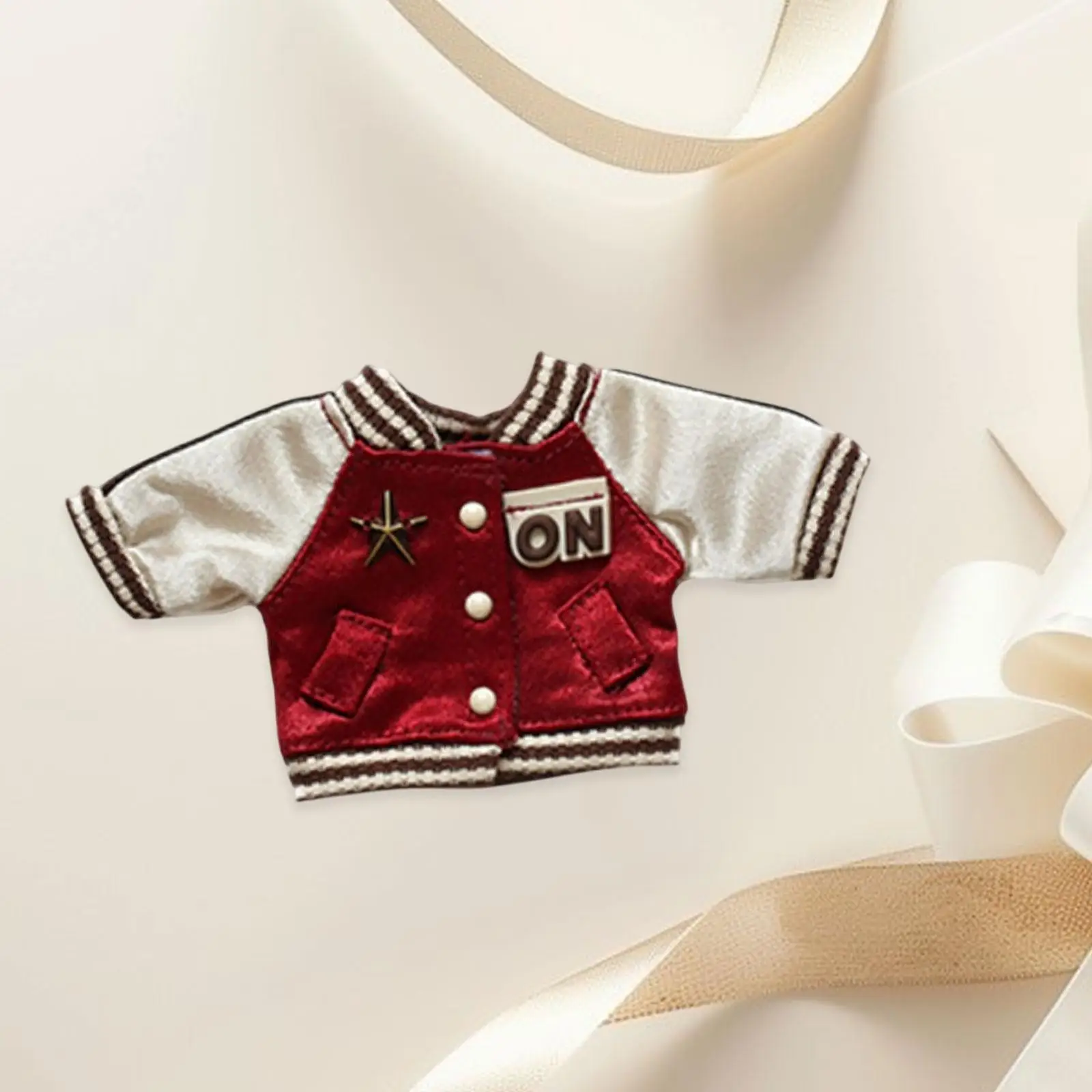 فتاة دمية سترة الديكور أفخم إكسسوارات دمي للأطفال DIY دمية لعبة لينة موضة لطيف ملابس دمى معطف لدمية 6.69 بوصة #4