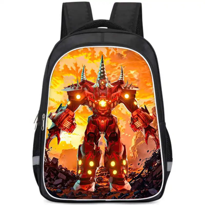 Titan Clockman School Backpack Titan Cameraman Bookbags Speakerman Backpack Large Capacity Double Layered Student Backpack