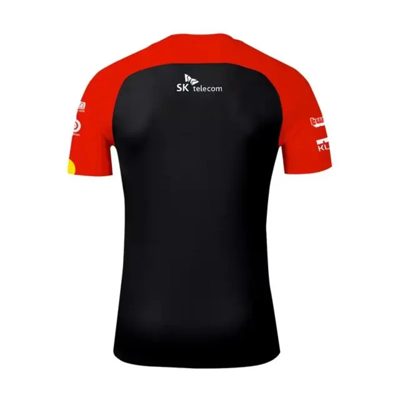 Camiseta del equipo T1, juego LOL LCK SKT FAKER GUMAYUSI ZEUS KERIA, uniforme del equipo de verano, camiseta de manga corta con nombre personalizado, novedad de 2022