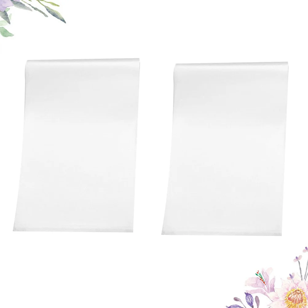 2 conjuntos de capas de livro de plástico transparente, envoltórios de proteção transparentes ecológicos para livros a4, cadernos de exercício, marca de dedo